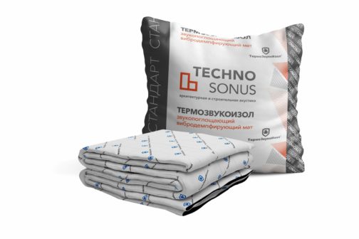 Звукоизоляционный мат ТермоЗвукоИзол Стандарт толщина 14 мм