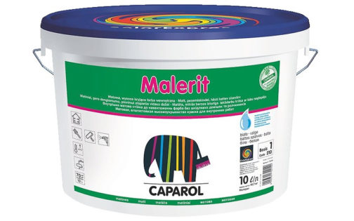 Краска водно-дисперсионная для внутренних работ Caparol Malerit / Малерит База 1 10л