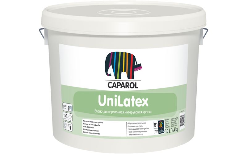 Водно-дисперсионная краска Caparol Unilatex / Унилатекс База 1 10л