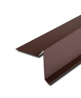 Планка торцевая 13x20x70x25x80х2000мм RAL 8017 коричневый Добавить товар в избранное