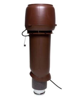 Р-вентилятор Vilpe E190/125/700 c шумопоглотителем, коричневый