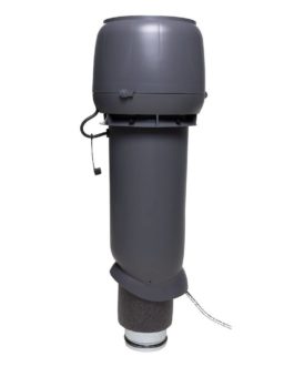 Р-вентилятор Vilpe E190/125/700 c шумопоглотителем, серый