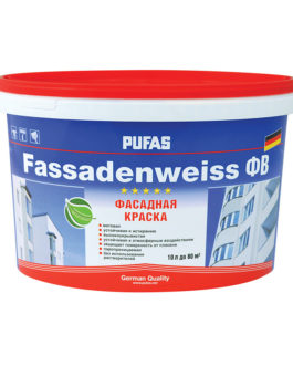 Краска фасадная фасадная Pufas Fassadenweiss A 10 л