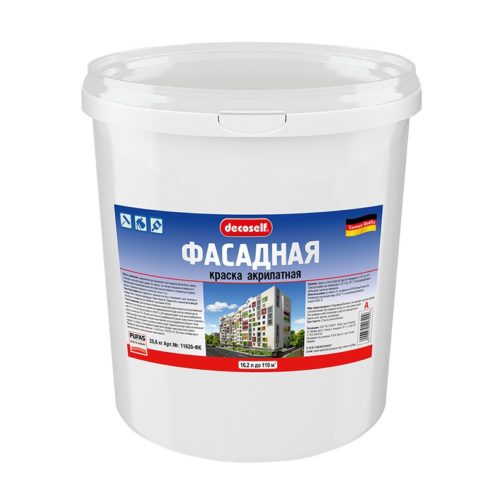Краска фасадная фасадная Pufas Decoself A 16,2 л
