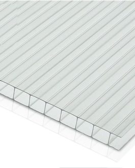 Поликарбонат сотовый GOODPLAST 10 мм прозрачный 2,1×6 м