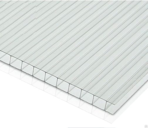 Сотовый поликарбонат GOODPLAST 4 мм прозрачный 2,1x6 м