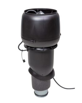 Р-вентилятор Vilpe E190/125/500 c шумопоглотителем, черный