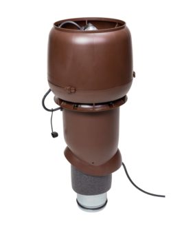 Р-вентилятор Vilpe E190/125/500 c шумопоглотителем, коричневый