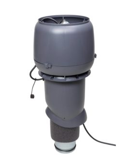 Р-вентилятор Vilpe E190/125/500 c шумопоглотителем, серый