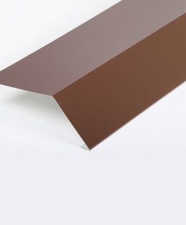 Планка карнизная 115x50x13х2000мм RAL 8017 коричневый
