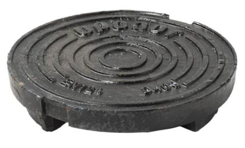 UPONOR ЧУГУННАЯ КРЫШКА Д.315ММ 40Т СПЛОШНАЯ, С ФИКСАТОРОМ