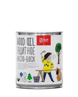 WOOD OIL 2в1 защитное мало-воск для фасадов 0,9 л