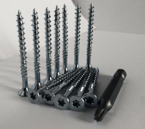 Саморезы 4/45 (серебро) конструкционные с потай.головкой Decover