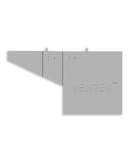 Ventek универсальная венткоробка для кирпичной кладки, светло-серая