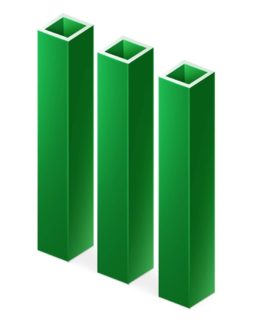 Столб оцинкованный+ППК 60*60