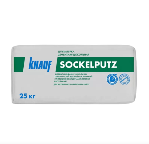 Штукатурка Knauf Зокельпутц цементная цокольная 25 кг