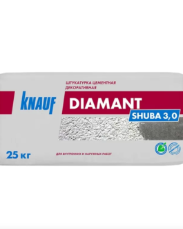 Штукатурка Knauf Диамант декоративная шуба белая фракция 3 мм 25 кг