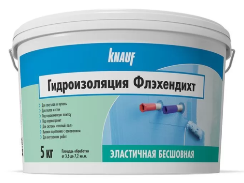 Гидроизоляция Knauf Флэхендихт 5 кг голубой