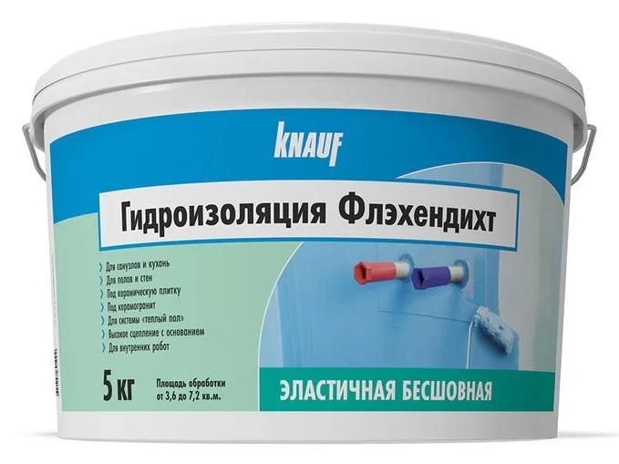 Гидроизоляция Knauf Флэхендихт 5 кг голубой