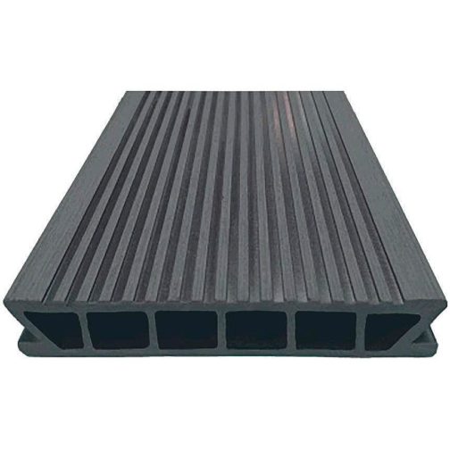 Террасная доска Deckron ДПК (ПЭ) 153х28х4000мм, серый