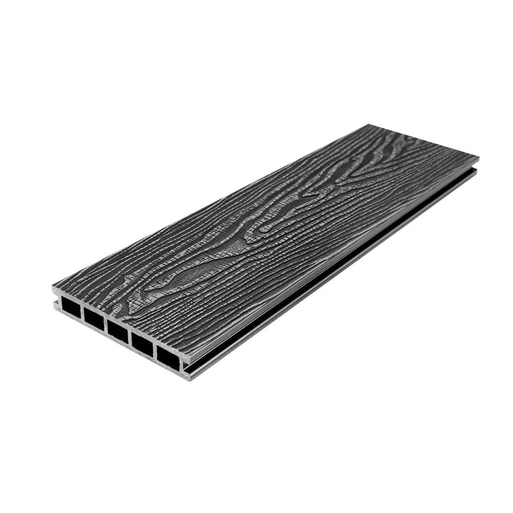 Террасная доска UnoDeck Vintage ДПК 150х24х4000, Антрацит