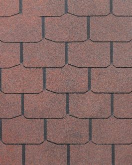Гибкая черепица Docke PIE STANDARD КРОНА Красный